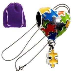 Autism Necklace - Autism Awareness Stainless Steel Chain